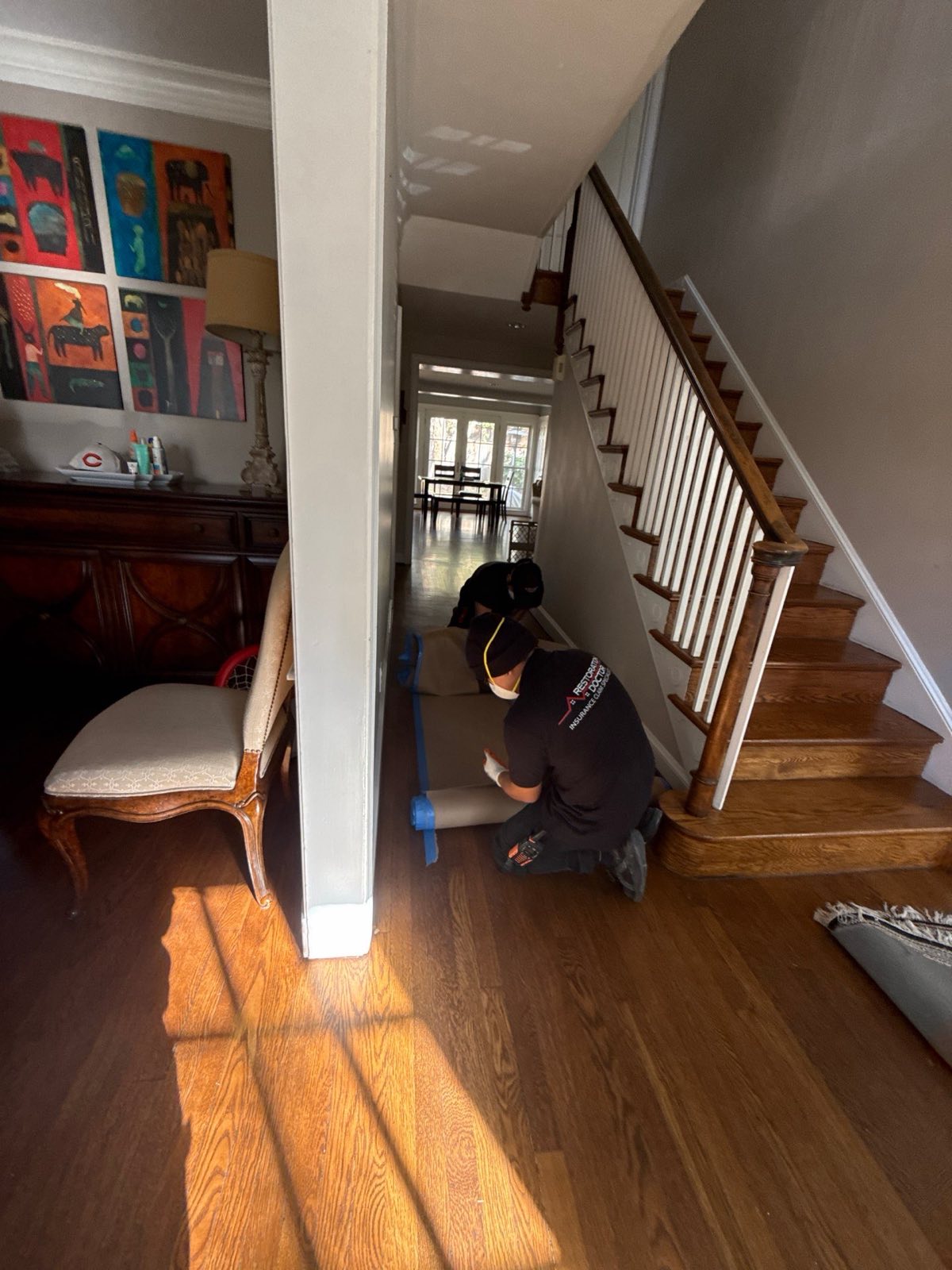 After photo: completed water damage restoration in Arlington, VA — Restoration Doctor project documentation