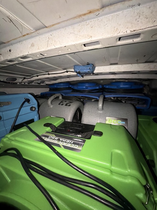 Miami, FL commercial office after documented flood extraction and drying