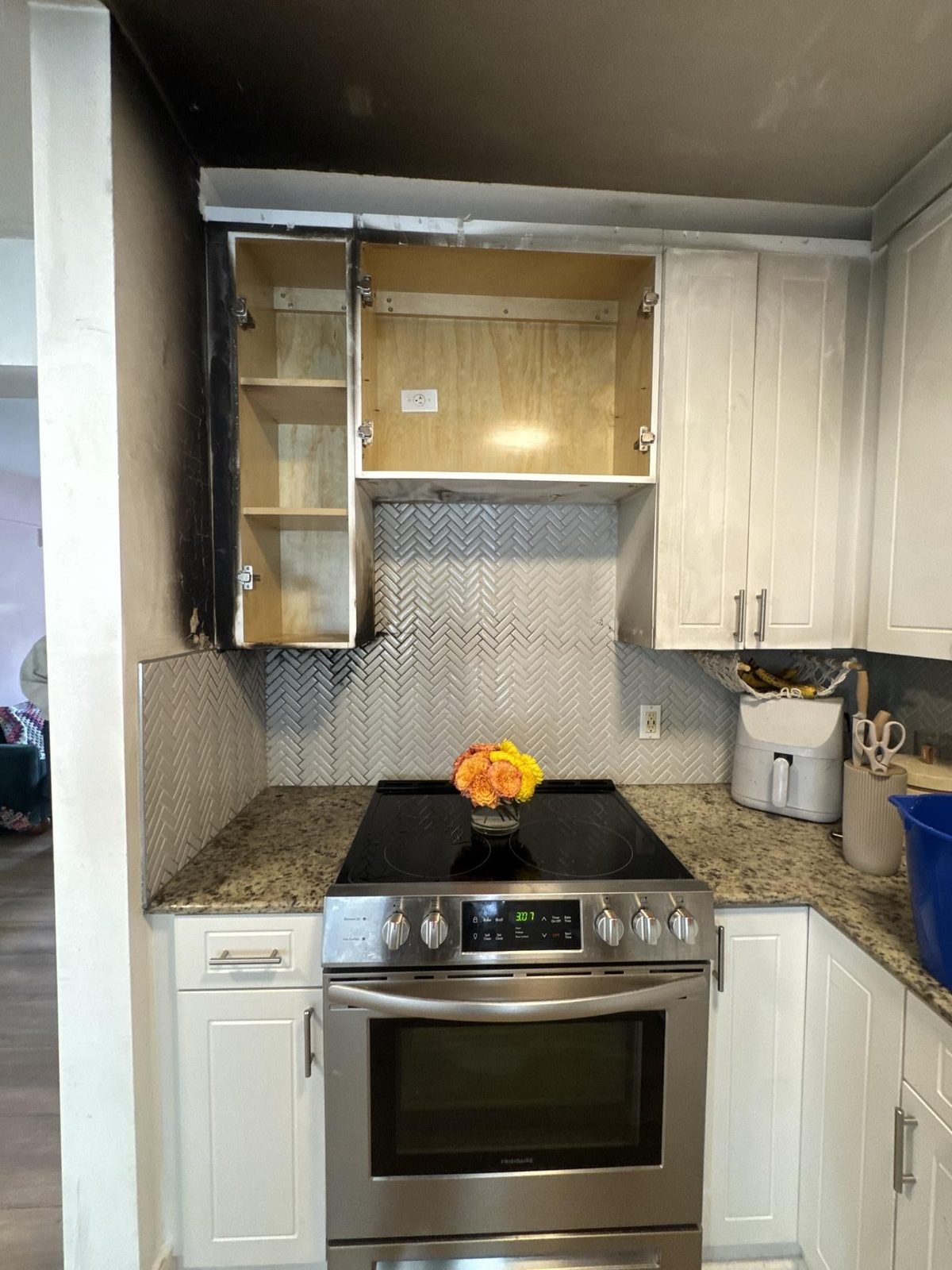 Before photo: fire damage restoration project in Miami, FL — documented initial conditions by Restoration Doctor