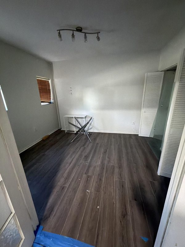 Miami Beach, FL condo unit after documented wet drywall drying, cleaned and clear of equipment