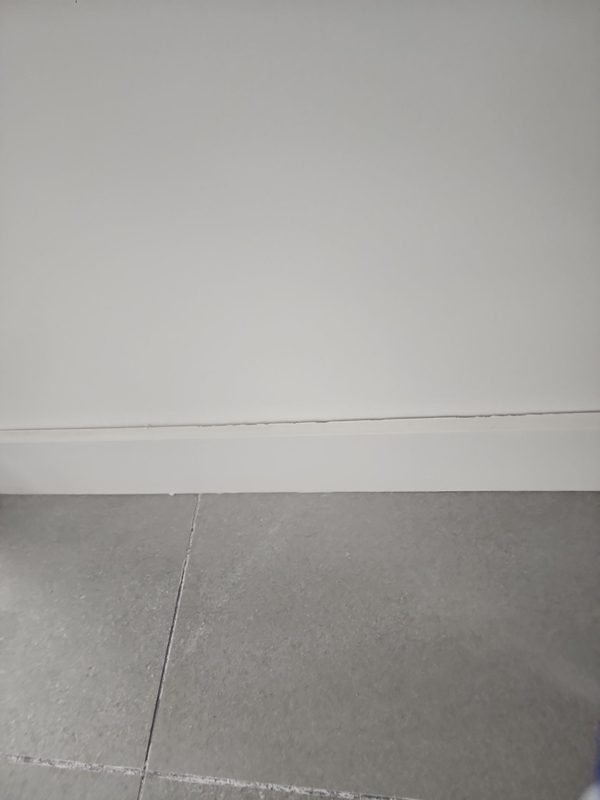Miami, FL office after documented tile floor water extraction and drying